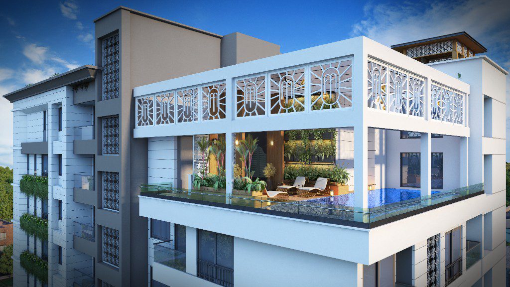 Rooftop pool terrace